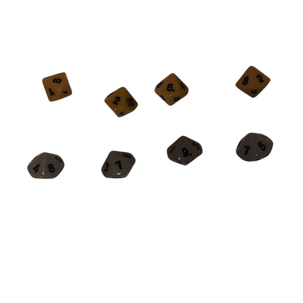 Hasbro Axis and Allies North Africa Board Game Tan Gray Dice Repalcement Parts